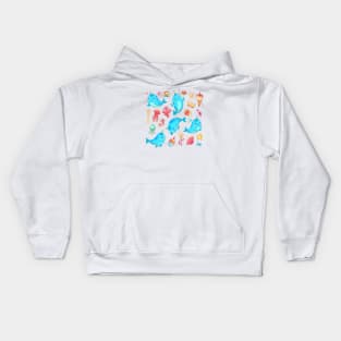 Narwhal, the sea unicorn! Kids Hoodie